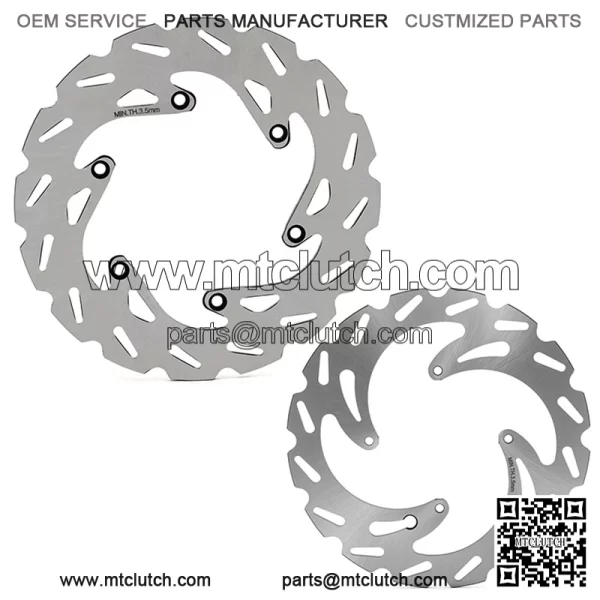 240*220mm Stainless Steel Brake Disc Rotor Set for GASGAS HUSQVARNA KTM 85 SX - Image 2