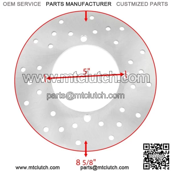 2 Rear Disc w/ Stud Bolt fits Polaris Sportsman 800 4x4 2007 2008 2009 2010 2011 For: Polaris Sportsman 800 - Image 2