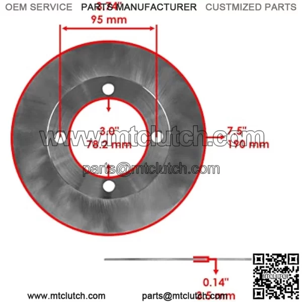 Front Left and Right Brake Disc Compatible with Suzuki King Quad 400 LTF400 LTF400F 2x4 4X4 2008 2009 2010-2021 - Image 2