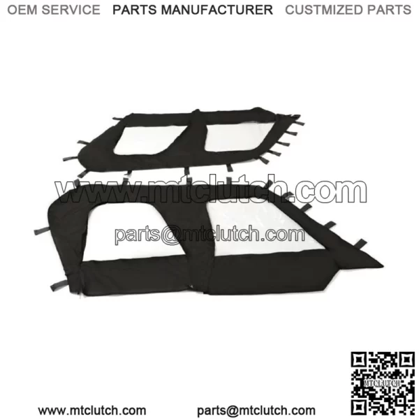 Soft Upper Door Enclosure Set For 2012-2021 Kawasaki Teryx4 4 seat UTV models For: Kawasaki Teryx4 800