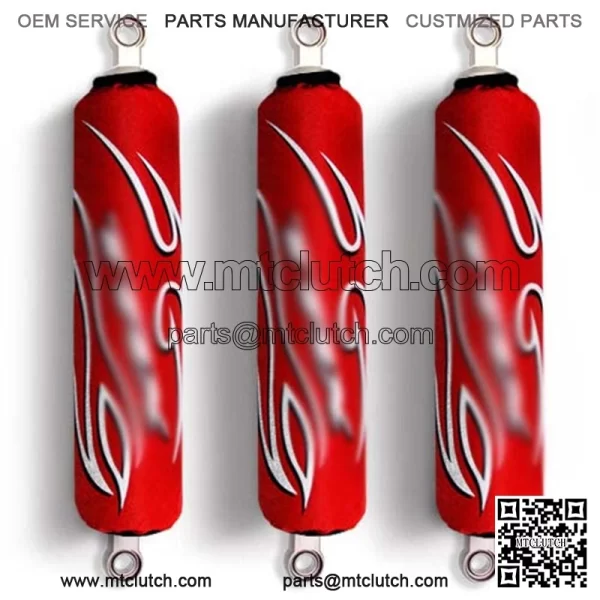 Red Shock Covers Honda TRX 250 R X Sportrax TRX 300 Fourtrax TRX 400 EX Set 3 For: Honda