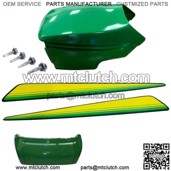 New Upper & Lower Hood/Bumper/LH&RH Stickers Fits John Deere GX345