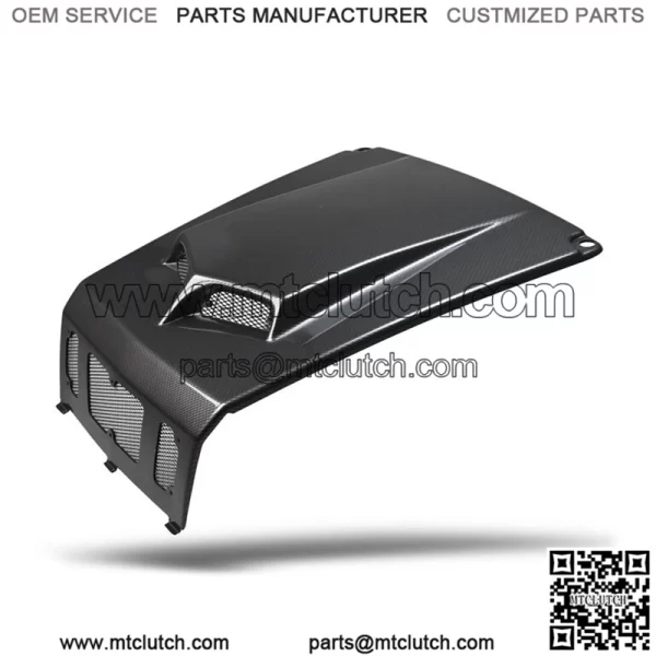 NEW POLARIS RZR 800 RZR 800S 08 - 10 BLACK CARBON FIBER SCOOPED HOOD RZR4 (For: Polaris)
