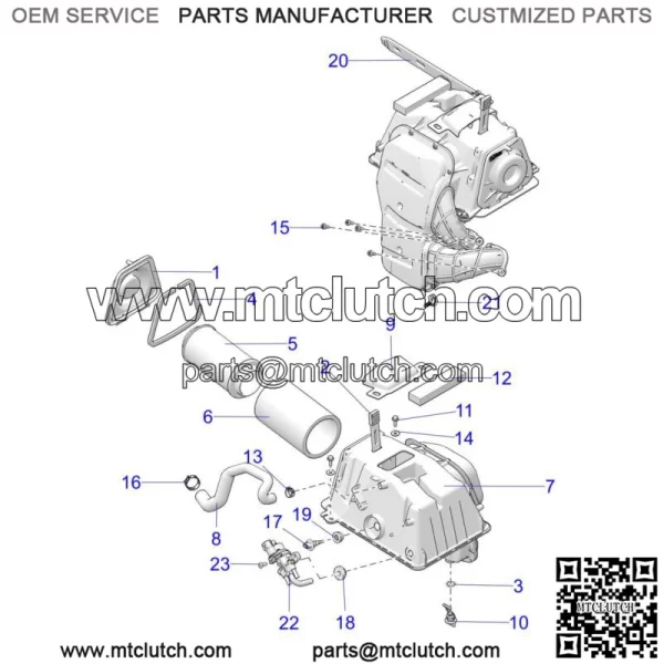 Polaris Air Intake Hood, Genuine OEM Part 5414252(For: Polaris) - Image 2