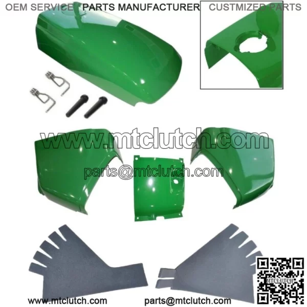 New Hood/Fuel Door Kit/Cowls/Cowl Cover/Absorber Fits John Deere 4510 4610 4710