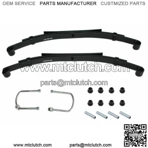For Club Car DS Golf Cart Rear Heavy Duty Springs Kit Bushings & Sleeves Pair2