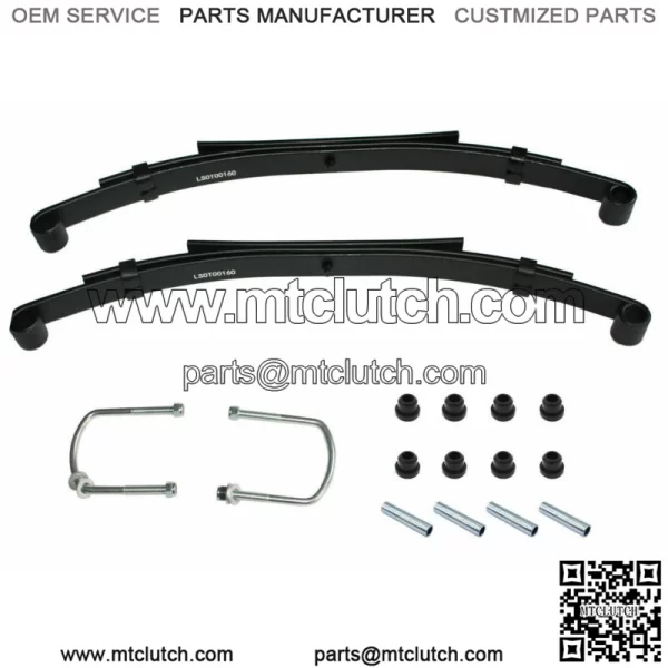 For Club Car DS Golf Cart Rear Heavy Duty Springs Kit Bushings & Sleeves Pair2