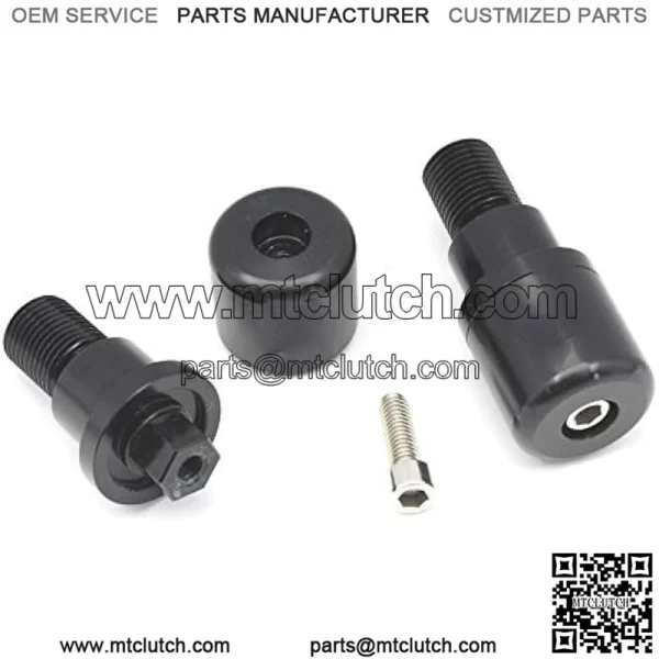 Bar Ends, Bar End Caps, with Hex Key Compatible with Yamaha MT-07 MT-09 MT-10 XSR700 CNC Aluminum Black - Image 2