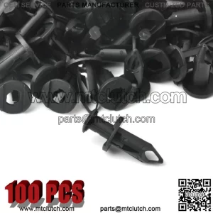 100pcs Fender Clips Body Rivets for Polaris Ranger TRX 400EX RZR XP 1000 Honda For: More than one vehicle