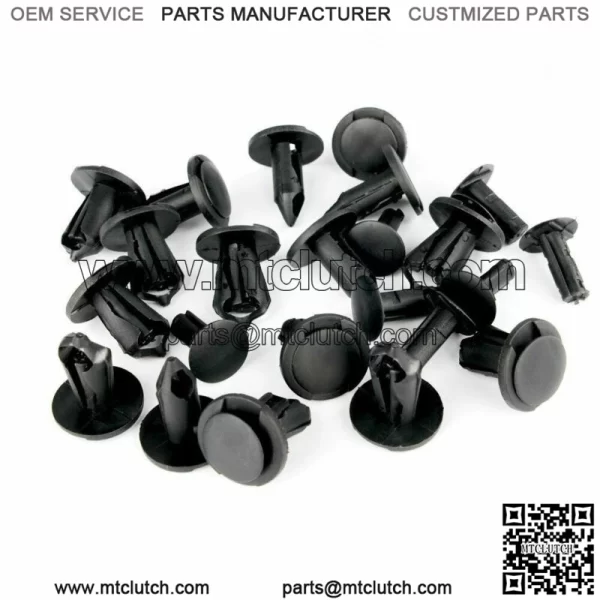 100x 8mm Fender Clips Body Rivets Push Pin for ATV HONDA TRX300EX 450R Rancher For: More than one vehicle - Image 3