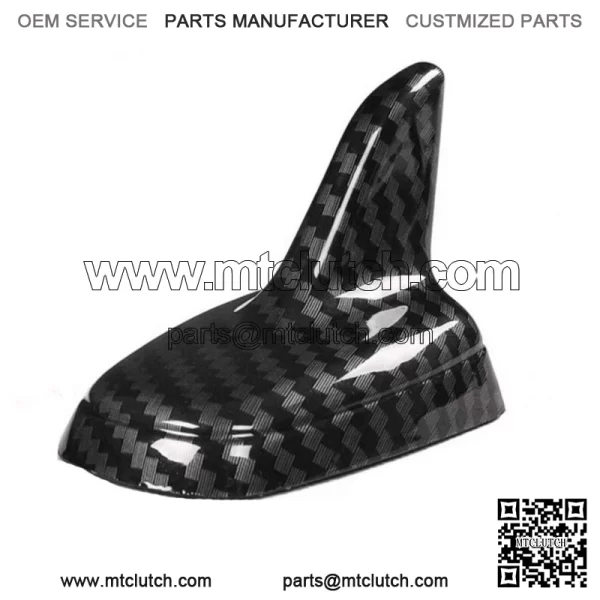 Black Carbon Fiber Look Car Roof Aerial Shark Fin Style Antenna Decor Trim Parts (For: Ford F-150)