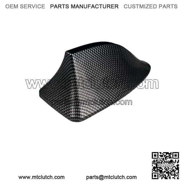 1x Black Carbon Fiber Shark Fin Car Roof Antenna Radio FM/AM Signal Aerial Parts (For: Ford F-150)