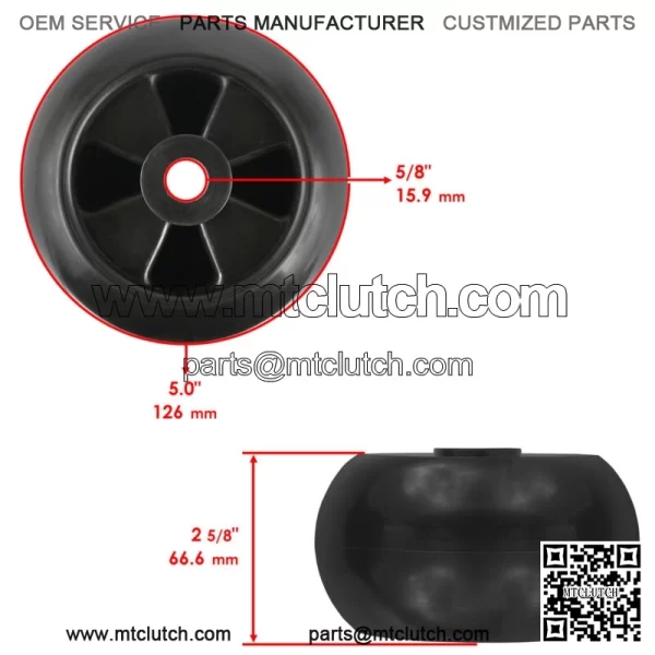 Deck Wheel Rollers For John Deere 318 322 330 332 425 445 455 - Image 3