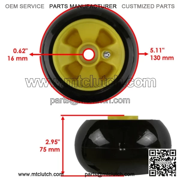Deck Wheel Rollers For John Deere 318 322 330 332 425 445 455 - Image 4