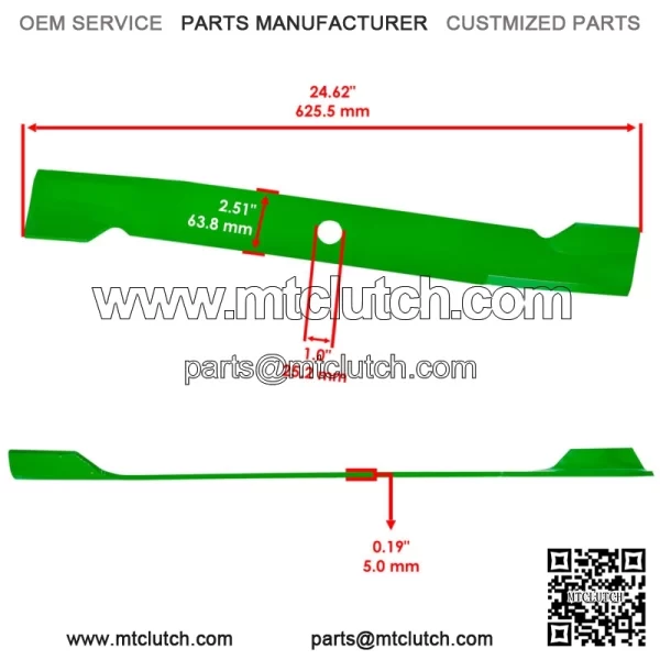 72" Deck Mulching Blade For Toro 72517 72912 72918 72928 72947 Z Master - Image 2