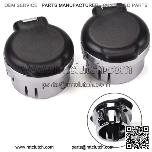 Outlet Plug Cover Cap Fits For Silverado Sierra Chevy GMC 12v Dash Retainer 2PCS (For: More than one vehicle)