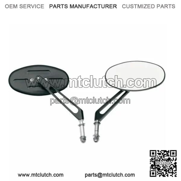 Black Stealth II Mirrors Mirror Set Harley Sportster Softail Bobber (For: Harley-Davidson)