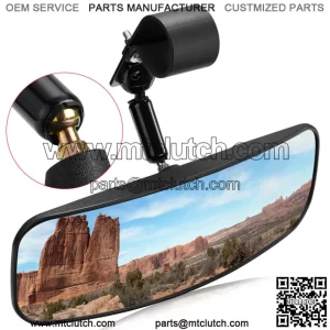 UTV Rear View Center Mirror Convex For 1.75"-2" Kawasaki Teryx Kubota RTV X-1120 For: More than one vehicle