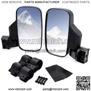UTV Rear View Side Mirrors 1.75" For Polaris Ranger RZR XP Crew 570 800 900 1000 For: More than one vehicle