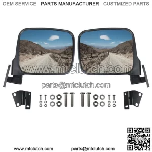 2pcs LH&RH Side Rear View Mirrors Compatible with Kawasaki Teryx 800 2016-2023 For: More than one vehicle