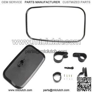 UTV Rear Side View Mirror 1.5" 1.75" 2" Clamp For Polaris YAMAHA HONDA Can-Am For: More than one vehicle