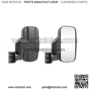 UTV Rear View Side Mirrors For John Deere Gator HPX 625I 825I 860I 855D XUV (Fits: Yamaha Rhino 660)