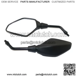 Mirror for Motorbike, Motorcycle Rearview Mirror, Motorbike Mirror Universal 7/8 inches 22mm, High Definition, with M8 M10 Clockwise and Counter Clockwise Threaded Bolts, for Motorcycle ATV Scooter