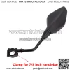 Mirror for Motorbike, Motorcycle Rearview Mirror, Motorbike Mirror Universal 7/8 inches 22mm, High Definition, with M8 M10 Clockwise and Counter Clockwise Threaded Bolts, for Motorcycle ATV Scooter - Image 2