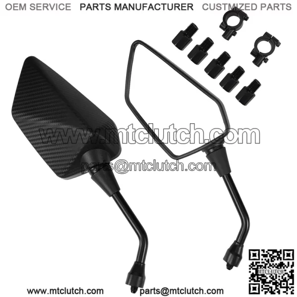 ATV Mirror, Side Rearview Mirrors for Bike Motorcycle ATV Scooter Cruiser