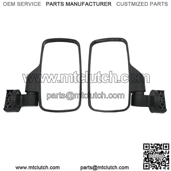 UTV Side Mirrors Compatible With Polaris Ranger General Can-Am fit for slotted Profiled Tube Adjustable break-Away Rear View Mirror - Image 3