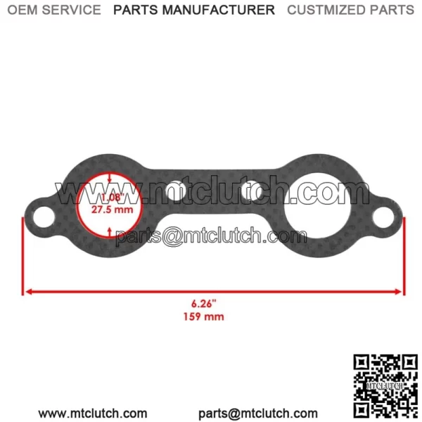 Exhaust Manifold w/ Gasket For Polaris Sportsman Forest 800 EFI 6X6 2012-2014 For: Polaris Sportsman 800 - Image 4