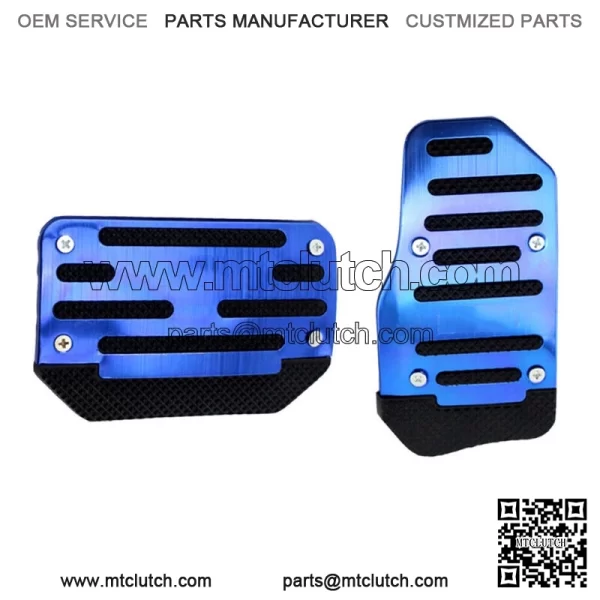 2X Blue Non Slip Automatic Gas Brake Foot Pedal Pad Cover Car Accessories Parts (For: Chevrolet Silverado 1500)