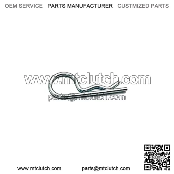 Polaris ATV Hitch Pin Clip, .148 x 3 1/16, Genuine OEM Part 7661067, Qty 1
