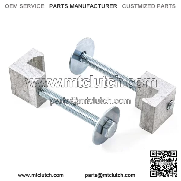 J-type fixing clip 2 pieces #silver