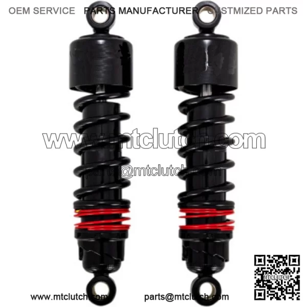 Brand 10.5" 11.5" Slammer Plus Shocks Lowered Black Harley 84-20 Touring (For: Harley-Davidson)