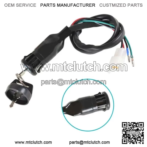 New Ignition Key Switch Fit For 1985-1987 Honda TRX250 Fourtrax 35100-HA8-682 For: Honda