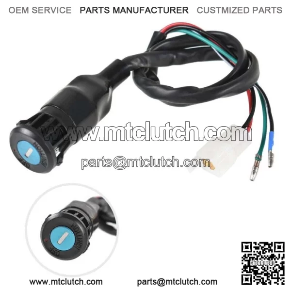 New Ignition Key Switch Fit For 1985-1987 Honda TRX250 Fourtrax 35100-HA8-682 For: Honda - Image 2