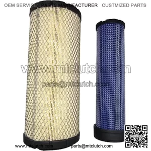 Air Filter Inner Outer Set Compatible with John Deere RE68048 RE68049 Tractor 3120 3320 3520 4105 3720 5105 5200 5203 5205 5210 5300 Wix 46489 46490