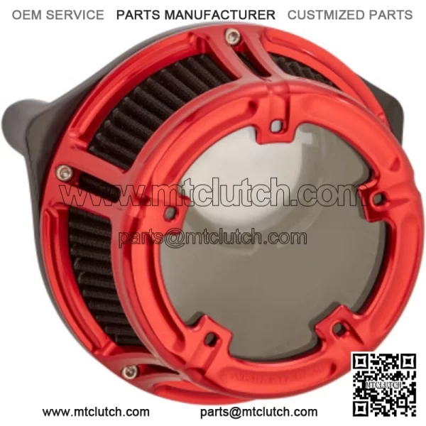 Red Big Sucker Method Air Cleaner Filter Harley Touring Softail Dyna (For: Harley-Davidson)