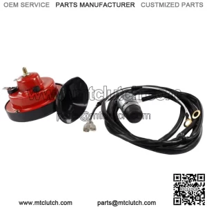 Golf Cart Horn Kit 12V for EZGO Club Car Yamaha, W/ Floor Mounted Button Wiring