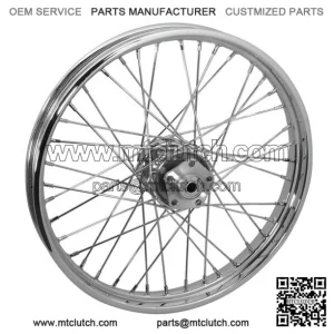 Chrome 21 x 2.15 40 Spoke Front Wheel Rim DD Harley Big Twin FL 1973-1984 (For: Harley-Davidson)
