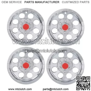4Pcs Golf Cart 10" Silver Wheel Cover Hub Caps Fit For EZGO Club Car and Yamaha