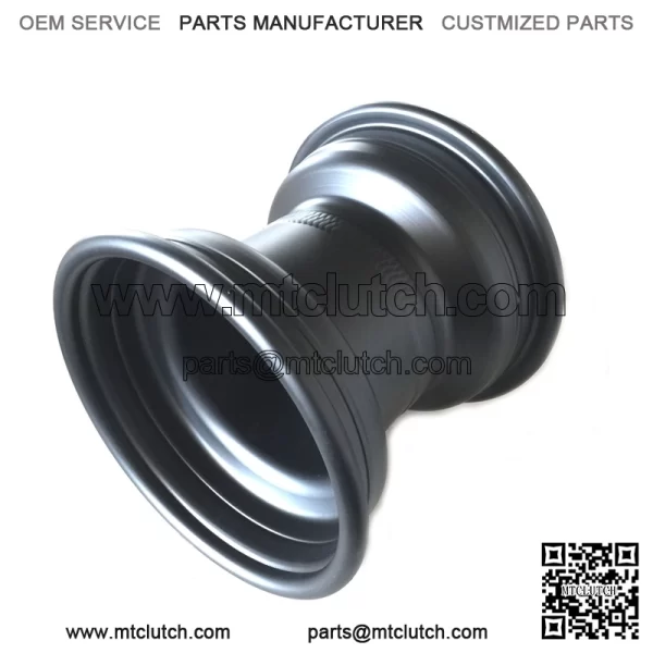 9" Rear Wheel 4x115 Hole Size Model: 115BBlack Powder Coat - Image 4