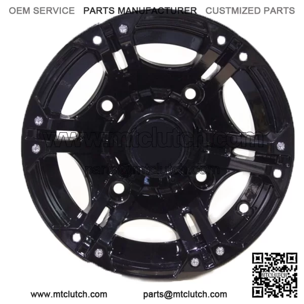 POLARIS SPORTSMAN 570 12" VIPER BLACK ATV / UTV ALUMINUM WHEELS SET 4 POL3CA For: Polaris