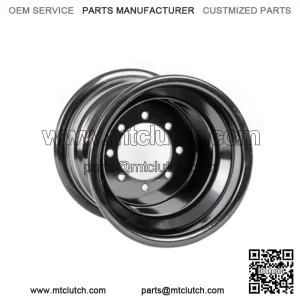 Predator 500 Outlaw 450 525   Rear Wheels   9x8     Black Rolled Lip For: Polaris