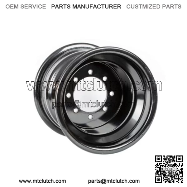 Predator 500 Outlaw 450 525   Rear Wheels   9x8     Black Rolled Lip For: Polaris