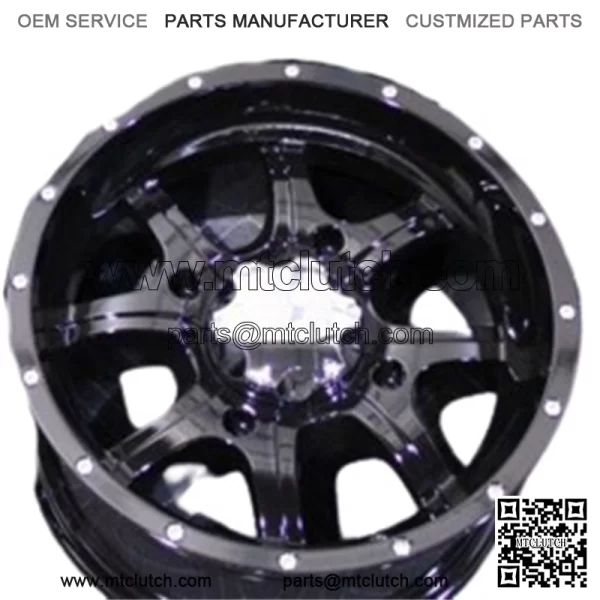POLARIS RZR 800 14" COBRA BLK ATV ALUMINUM WHEELS SET 4 LIFE WARRANTY POL3CA For: Polaris