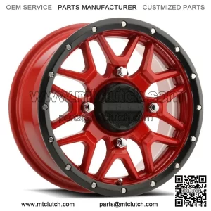 UTV Wheels/Rims Red 14" Polaris RZR 1000 XP 4 For: Polaris