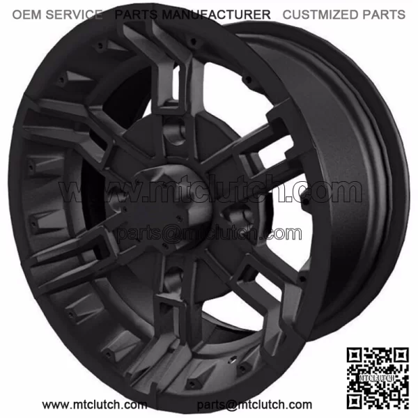 POLARIS 14X7 BUCKLE FRONT WHEEL- MATTE BLACK RANGER RZR GENERAL ACE