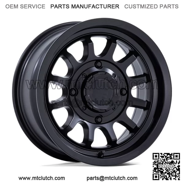 Black 15" Wheels Black Polaris RZR 1000 XP For: Polaris